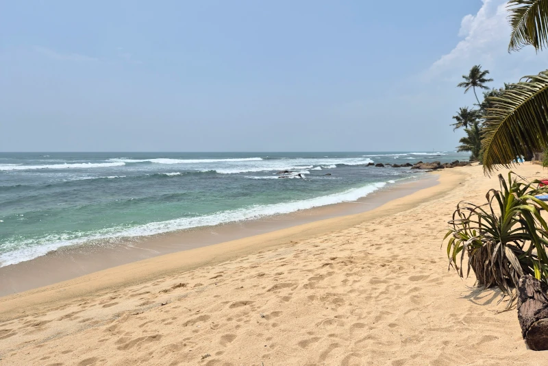 Madiha sandy beach area