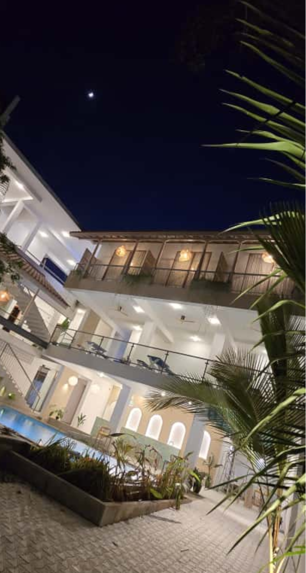 hotel exterior night view